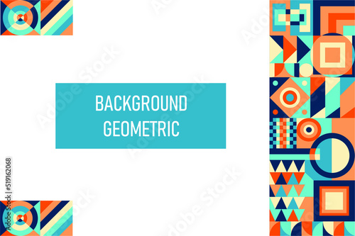 Abstract colorful geometric background for poster and cover
