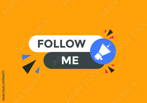 Foto Follow me text button