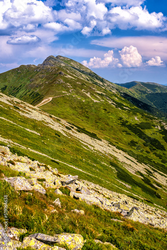 Mt. Dumbier, Low Tatras National Park, Carpathians, Slovakia. Summer mountain landscape. photo