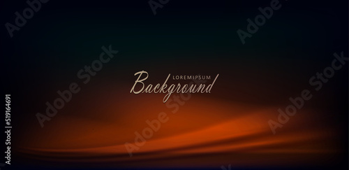 Abstract brown arc on a stylish black background