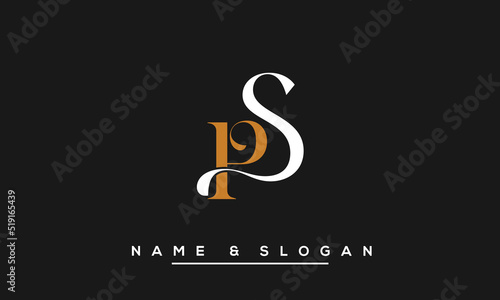 PS,  SP,  P,  S  Abstract  Letters  Logo  Monogram