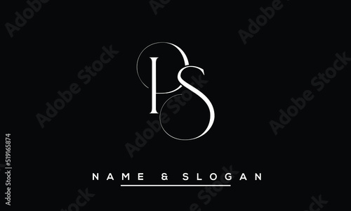 PS,  SP,  P,  S  Abstract  Letters  Logo  Monogram