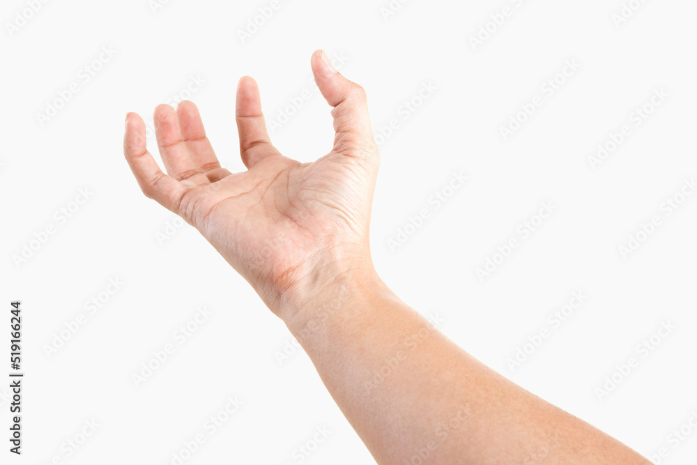 Male asian hand gestures isolated over the white background. .Strain POSE. Male asian hand gestures isolated over the white background. .Strain POSE.
