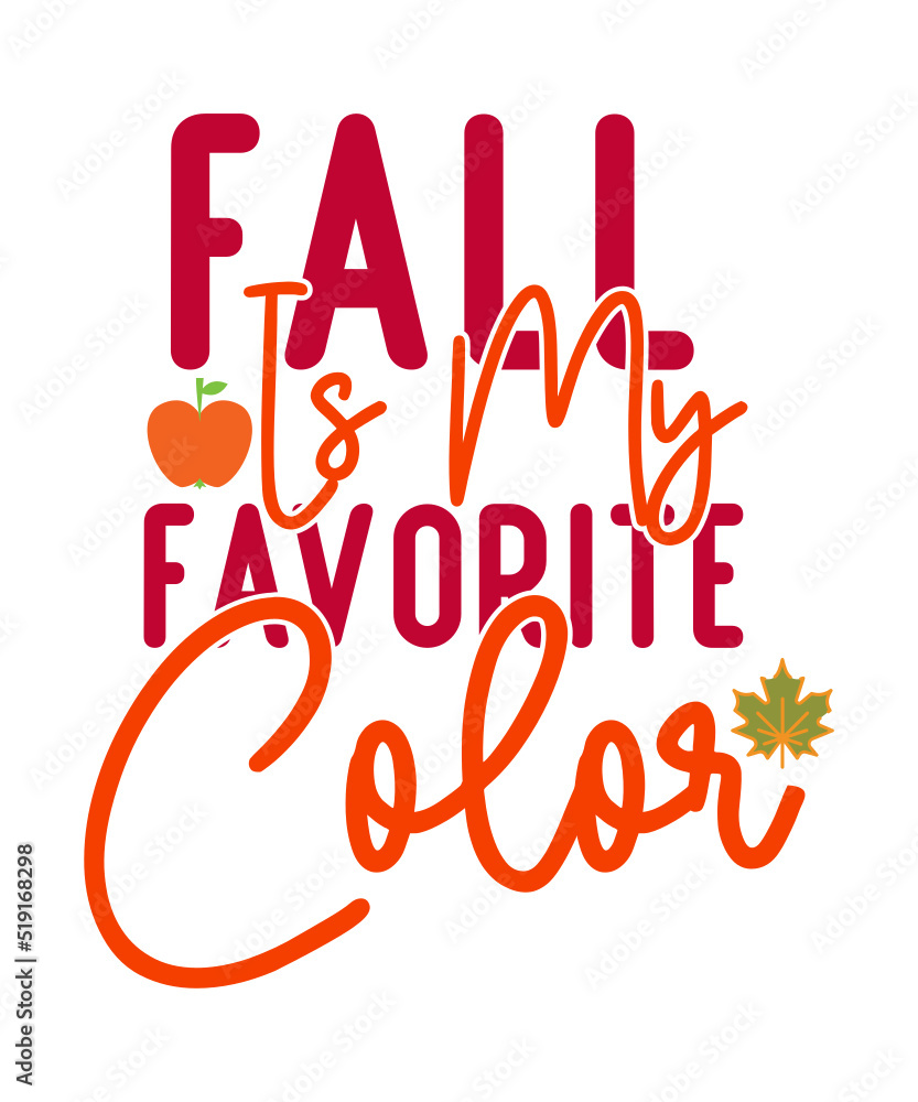 Fototapeta premium FALL SVG CUT FILE DESIGN