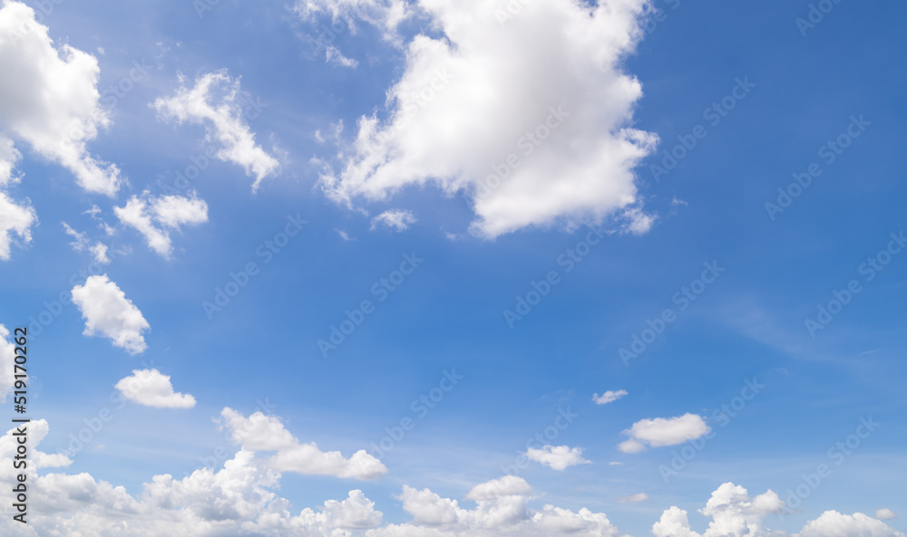 Panoramic view of clear blue sky and clouds, clouds with background. Panoramic view of clear blue sky and clouds, clouds with background.