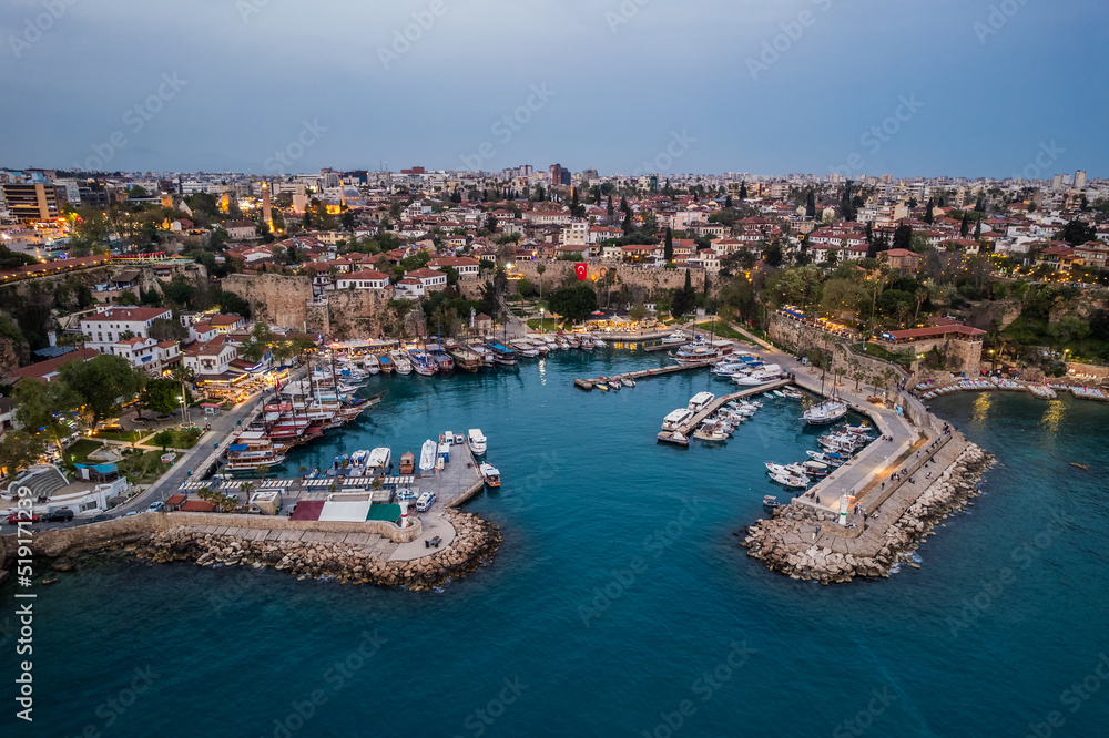 Fototapeta premium Main tourist attractions of Antalya
