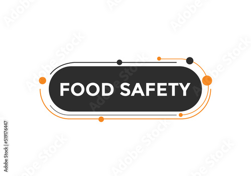 Food safety Colorful web banner. vector illustration. Food safety label sign template
