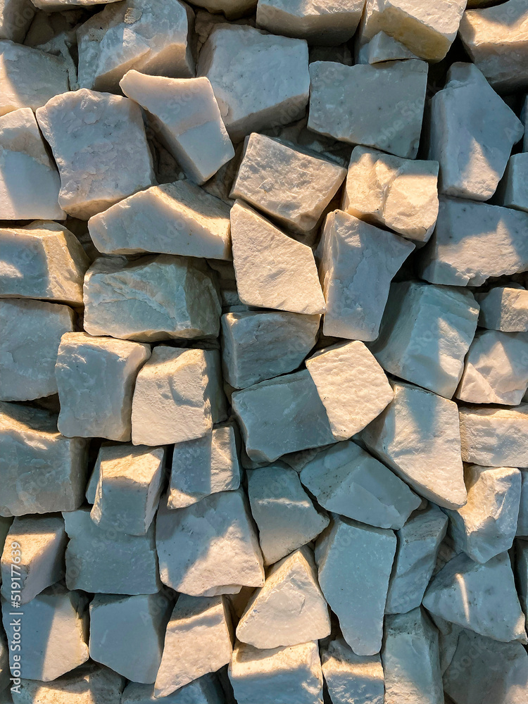 custom made wallpaper toronto digitalWhite granite. Several stones. Stone wall.