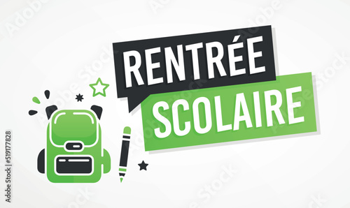 Rentrée scolaire, rentrée des classes.