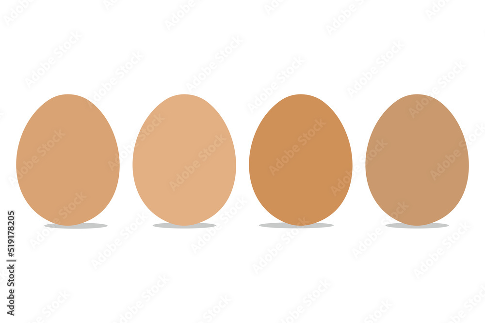 Illustration of chicken egg icon set on a white background. Illustration of chicken egg icon set on a white background.