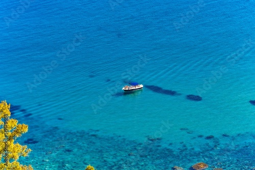 boat in the blue sea © Michael Knöbl