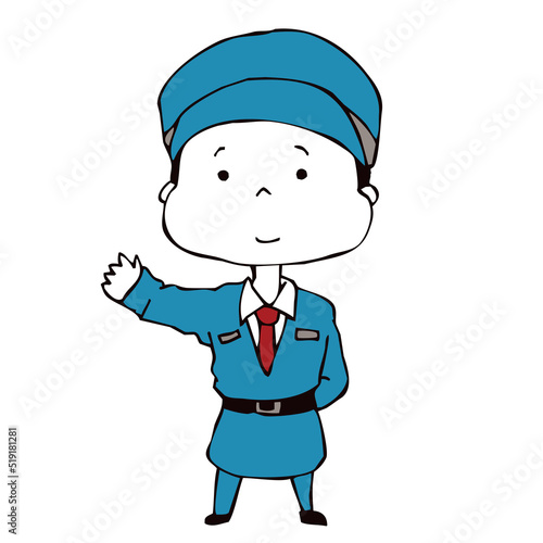 警備員の男の子