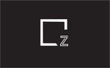 CZ ZC C Z Letter Business Logo Design Alphabet Icon Vector Monogram