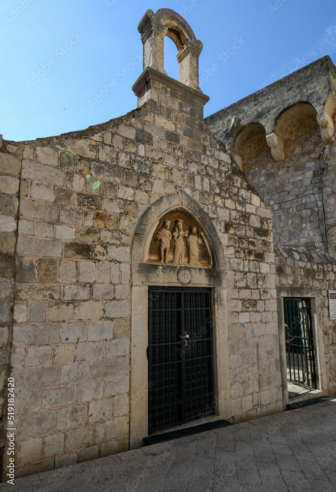 Stone church in Dubrovnik