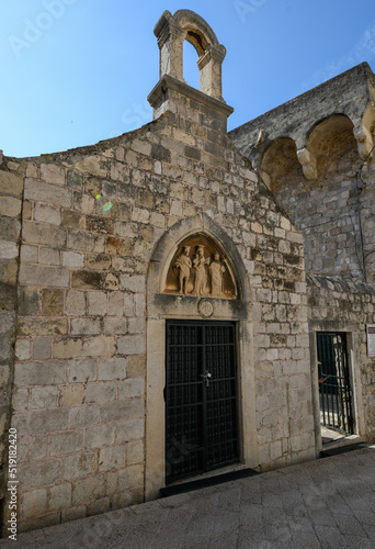 Stone church in Dubrovnik