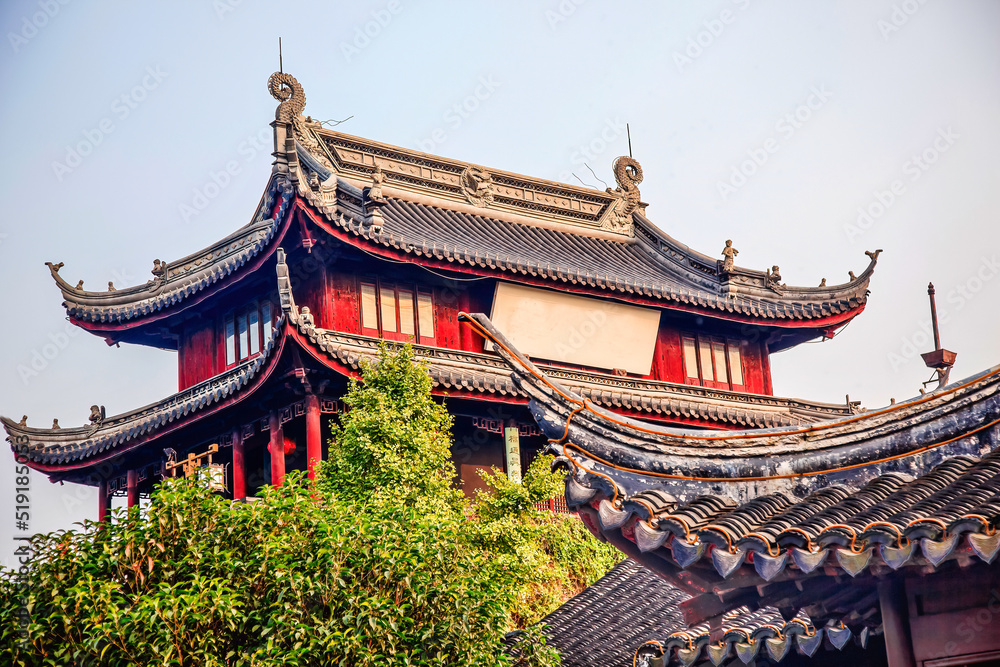 Pan Men Water Gate Ancient Chinese Pavilion Suzhou China Pan Men Water Gate Ancient Chinese Pavilion Suzhou China