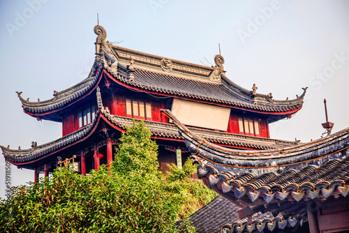 Pan Men Water Gate Ancient Chinese Pavilion Suzhou China