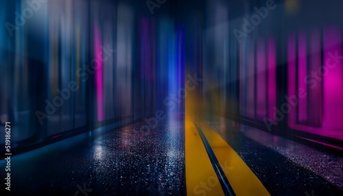 Modern neon background. Und...