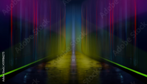 Modern neon background. Und...