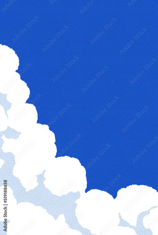 背景素材_青空と入道雲 背景素材_青空と入道雲