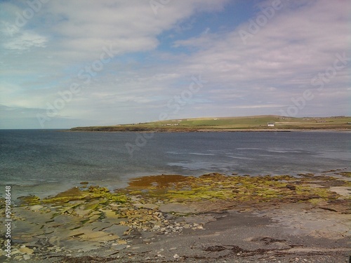 The shoreline of Scara Brae, Orkney Mainland, Orkney Islands, Scotland, United Kingdom photo