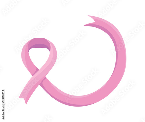 breast cancer swirl ribbon
