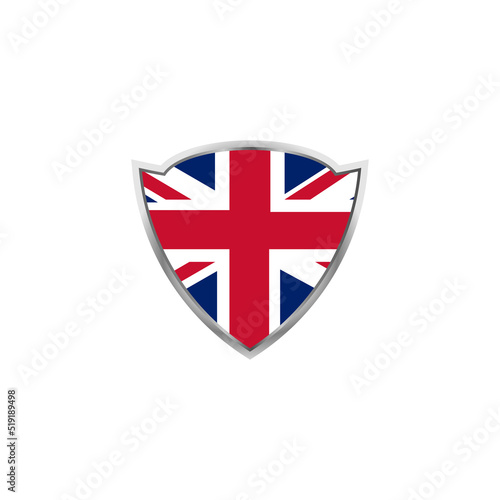 Free Download U.K. flag shield design vector - GFXLoad
