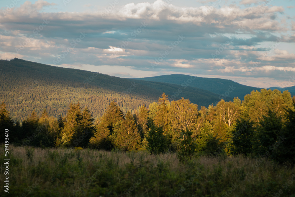 Sunset in the Mountains