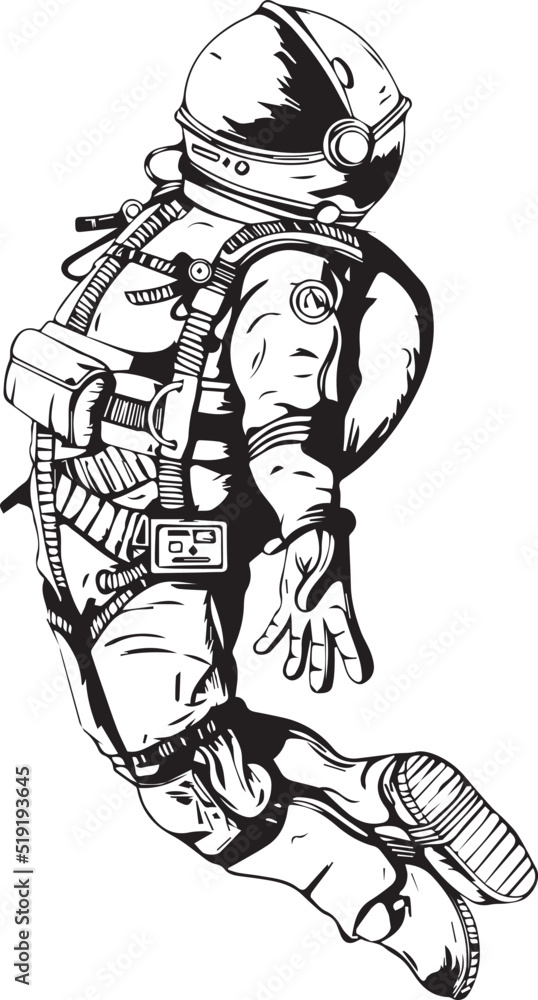Astronaut illustration vector design Astronaut illustration vector design