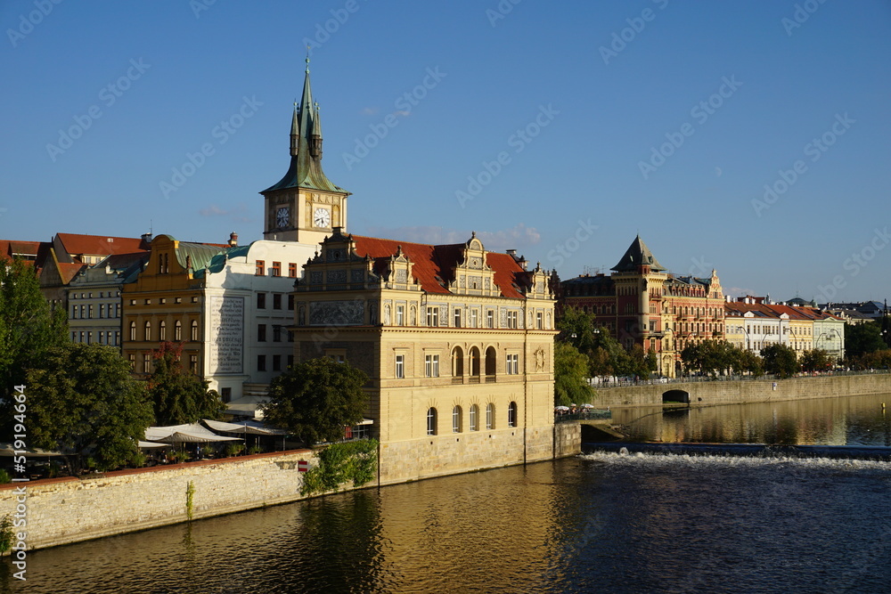 vista de edificios en Praga