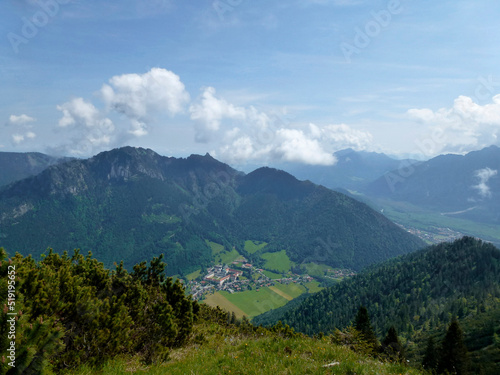 Mountain hiking tour to Notkarspitze mountain, Ammergau Alps, Germany