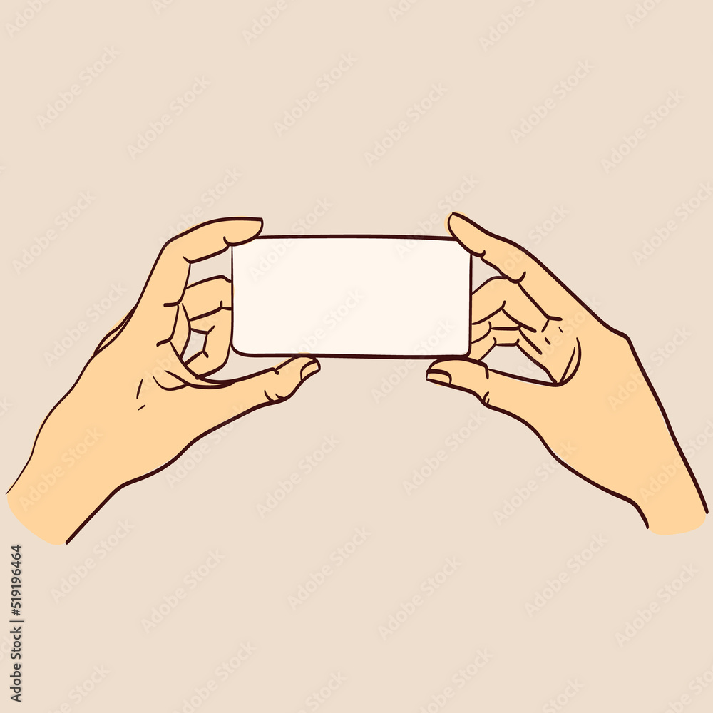 Hand holding smartphone, empty screen, phone mockup Hand holding smartphone, empty screen, phone mockup