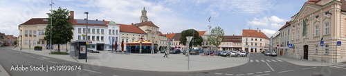 Panoramic view of the picturesque Austrian town, city center of Herzogenburg / Lower Austria. © Joanna