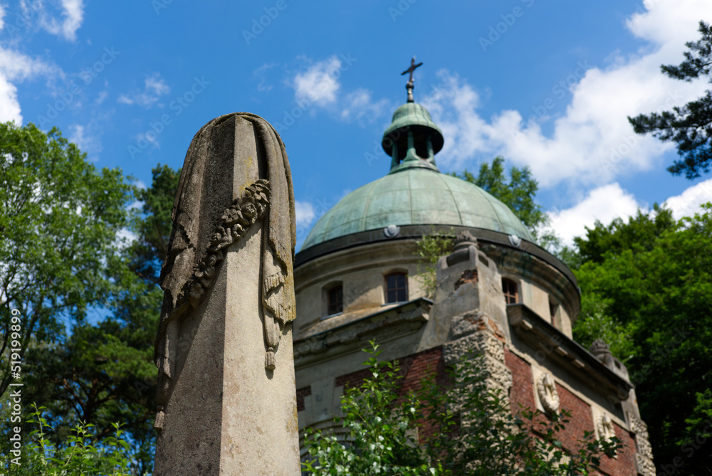 old graves cemetery chapel