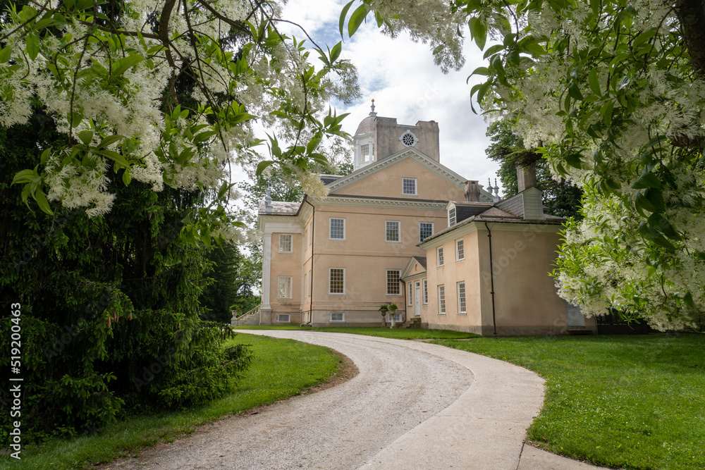 Hampton National Historic Site in Towson, Maryland. Hampton Mansion, a