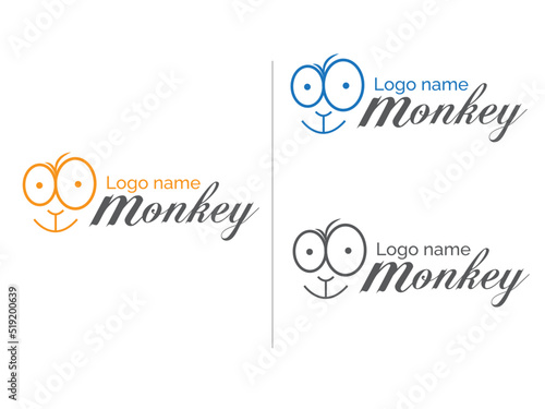 Creative and modern Monkey logo design. Monkey vector art. Monkey icon. premium vector