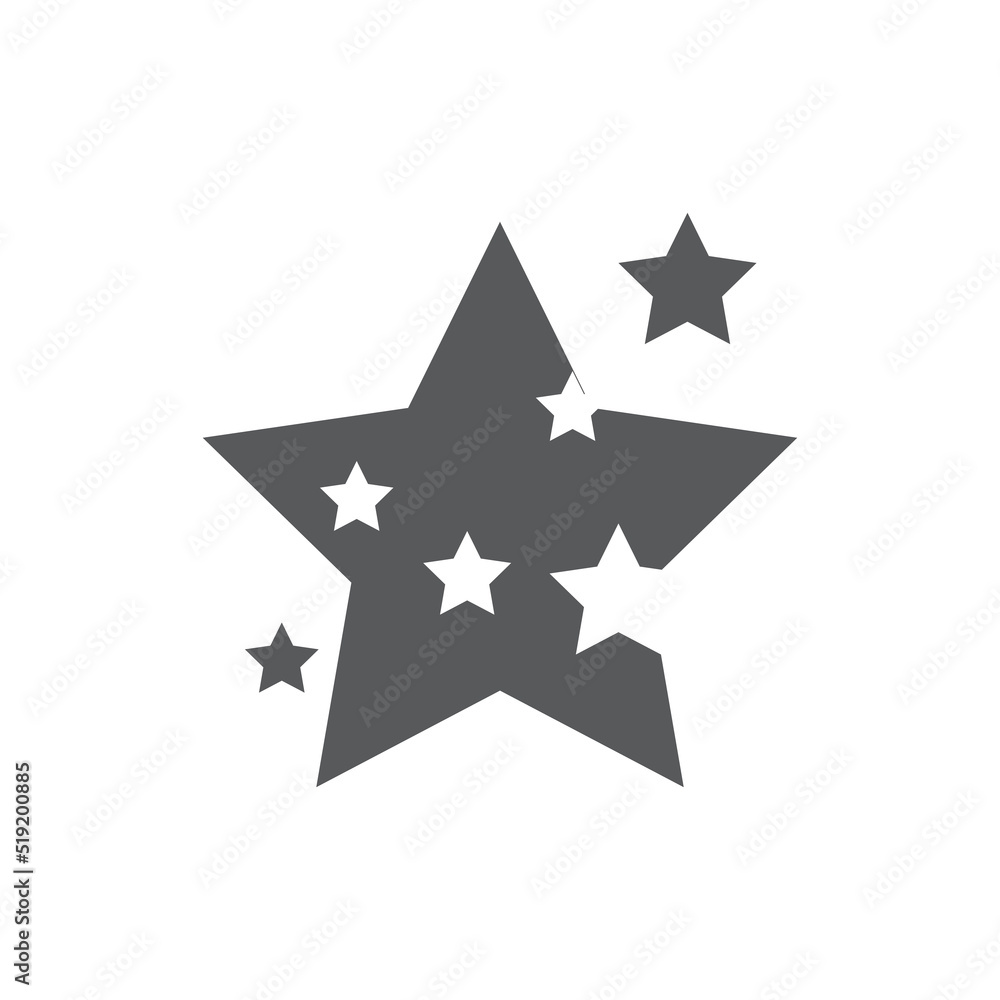 Obraz premium Star icon Template vector illustration design