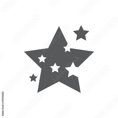 Star icon Template vector illustration design