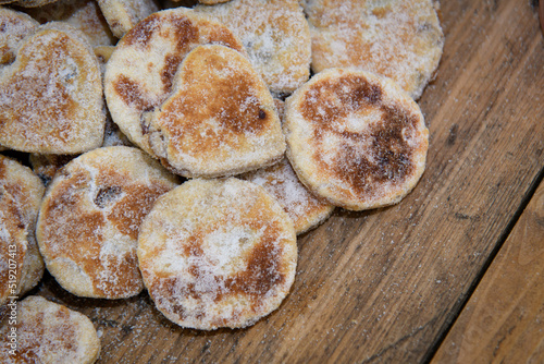 Welsh Cakes in Love Heart Shapes at a Wedding Reception