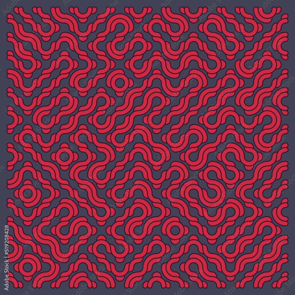 Color truchet tiling connections illustration Color truchet tiling connections illustration