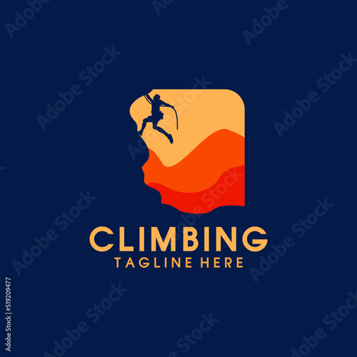 modern and elegant climbing logo