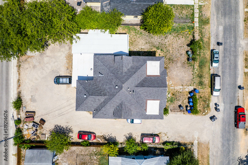 Drone neighborhood and house