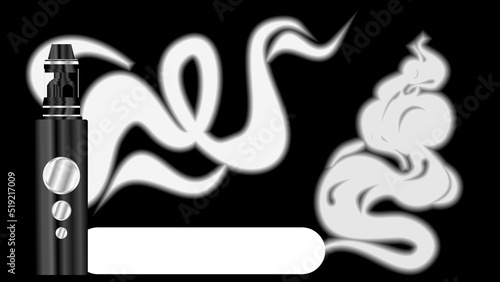 vaporizer vapes metallic realistic mockups background illustration in vector format