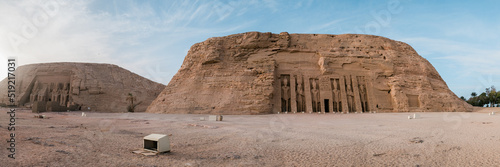 panorama of Abu Simbel temple in Aswan Egypt photo