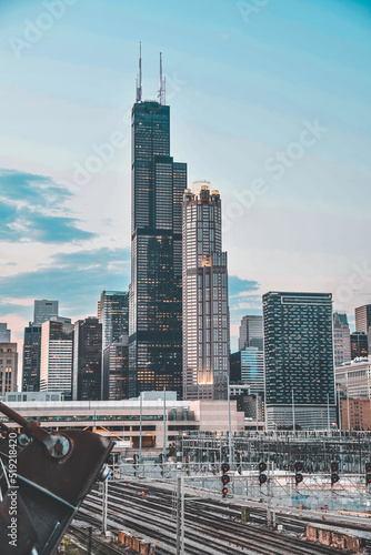 Chicago, city, skyscraper, cityscape, willis tower,  photo