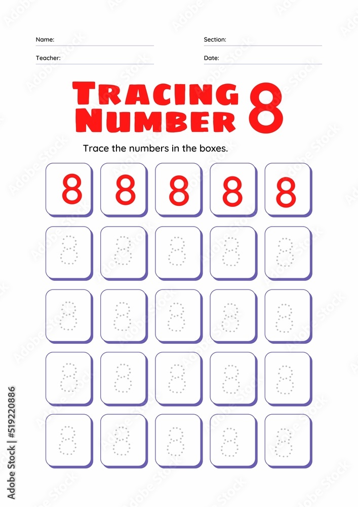 High Resolution full page Kids Counting Practise Study Material, Number Tracing Homework Set for Kindergarten High Resolution full page Kids Counting Practise Study Material, Number Tracing Homework Set for Kindergarten