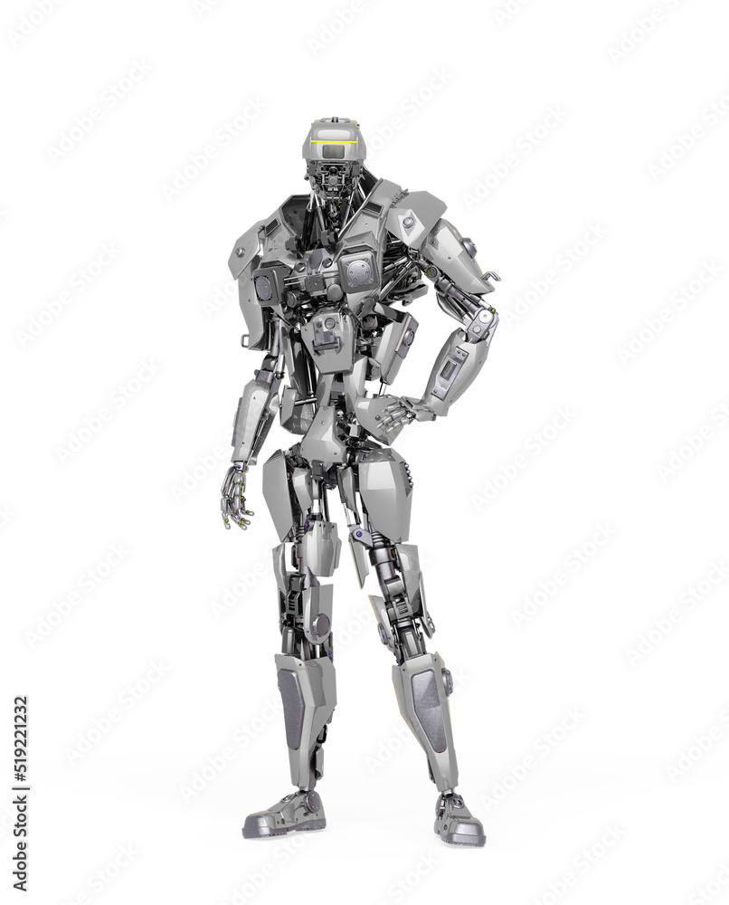 master robot in white background master robot in white background