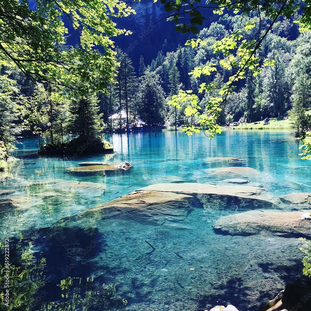 Blausee Lake in Switzerland
