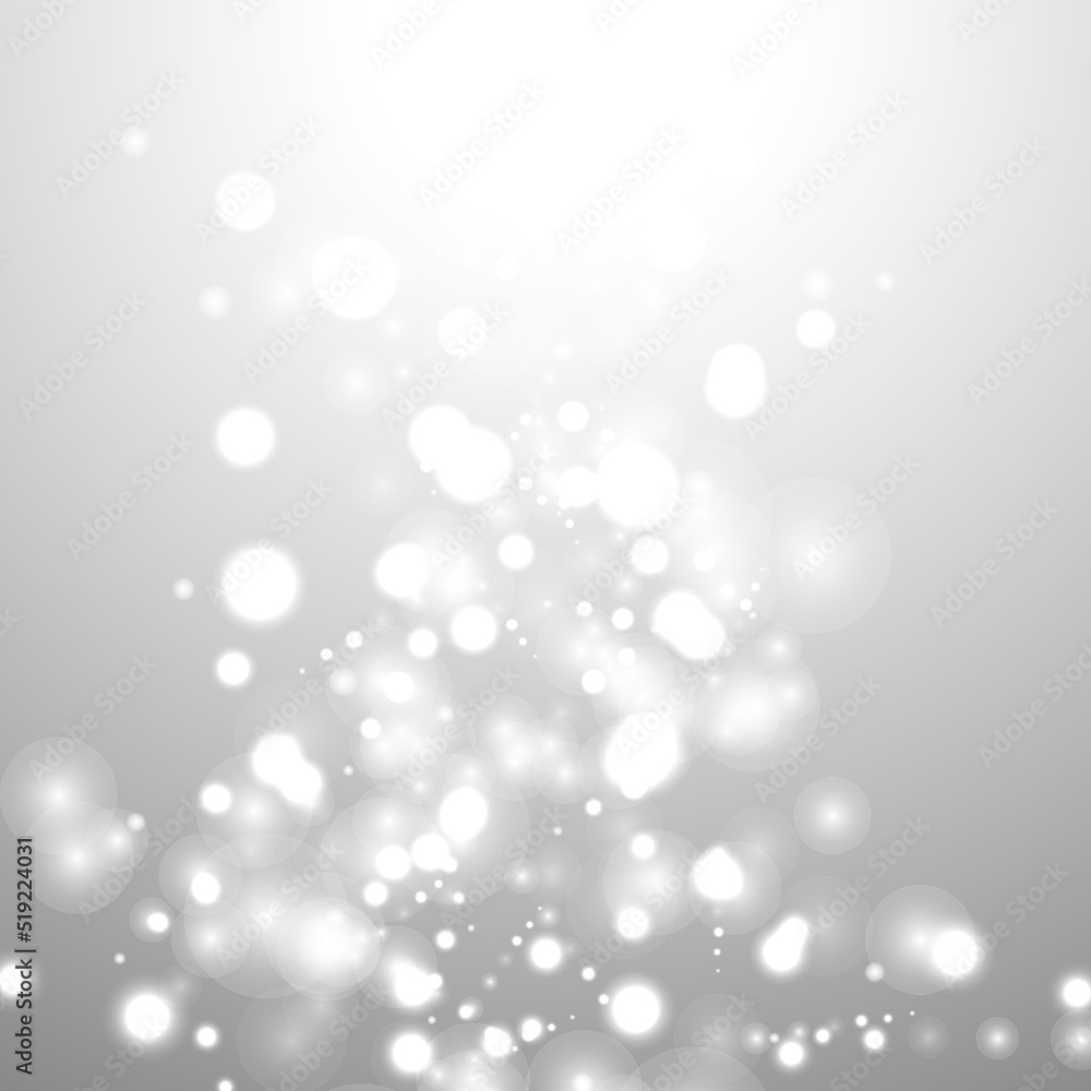 silver background bokeh bling snow flake confetti silver background bokeh bling snow flake confetti