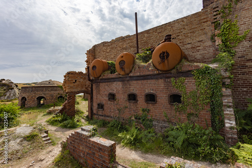 Porth Wen Brickworks ruins, in Wales photo